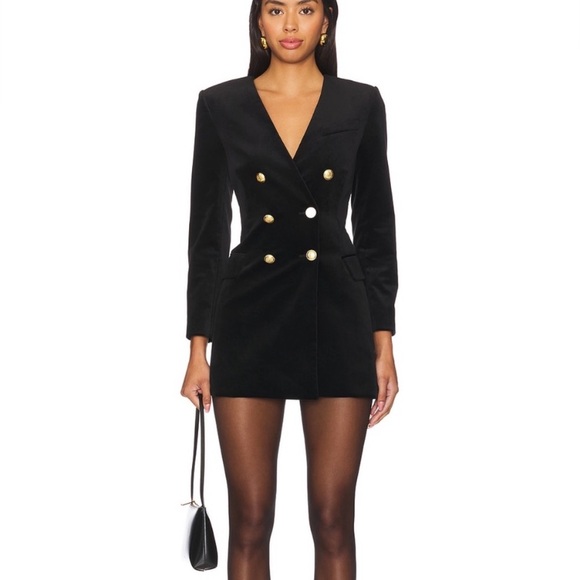 A.L.C Chelsea Velvet Blazer Dress - Picture 2 of 7